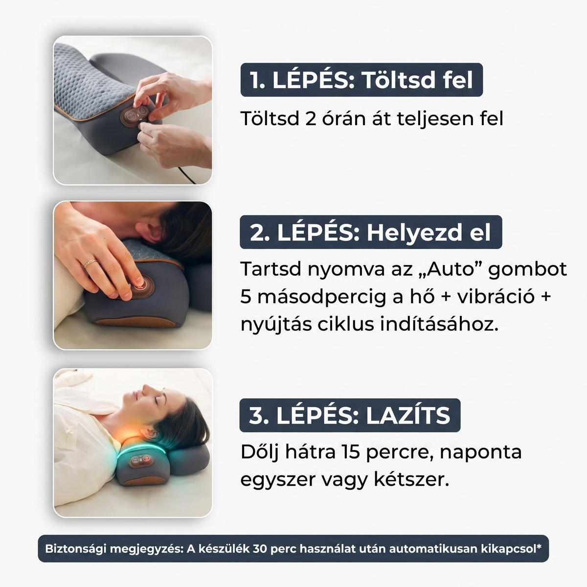 Callixe 3 az 1-ben Nyakterápiás Párna
